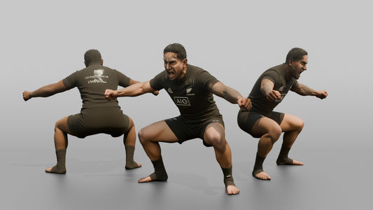 Maori Team Leader Performing the Haka