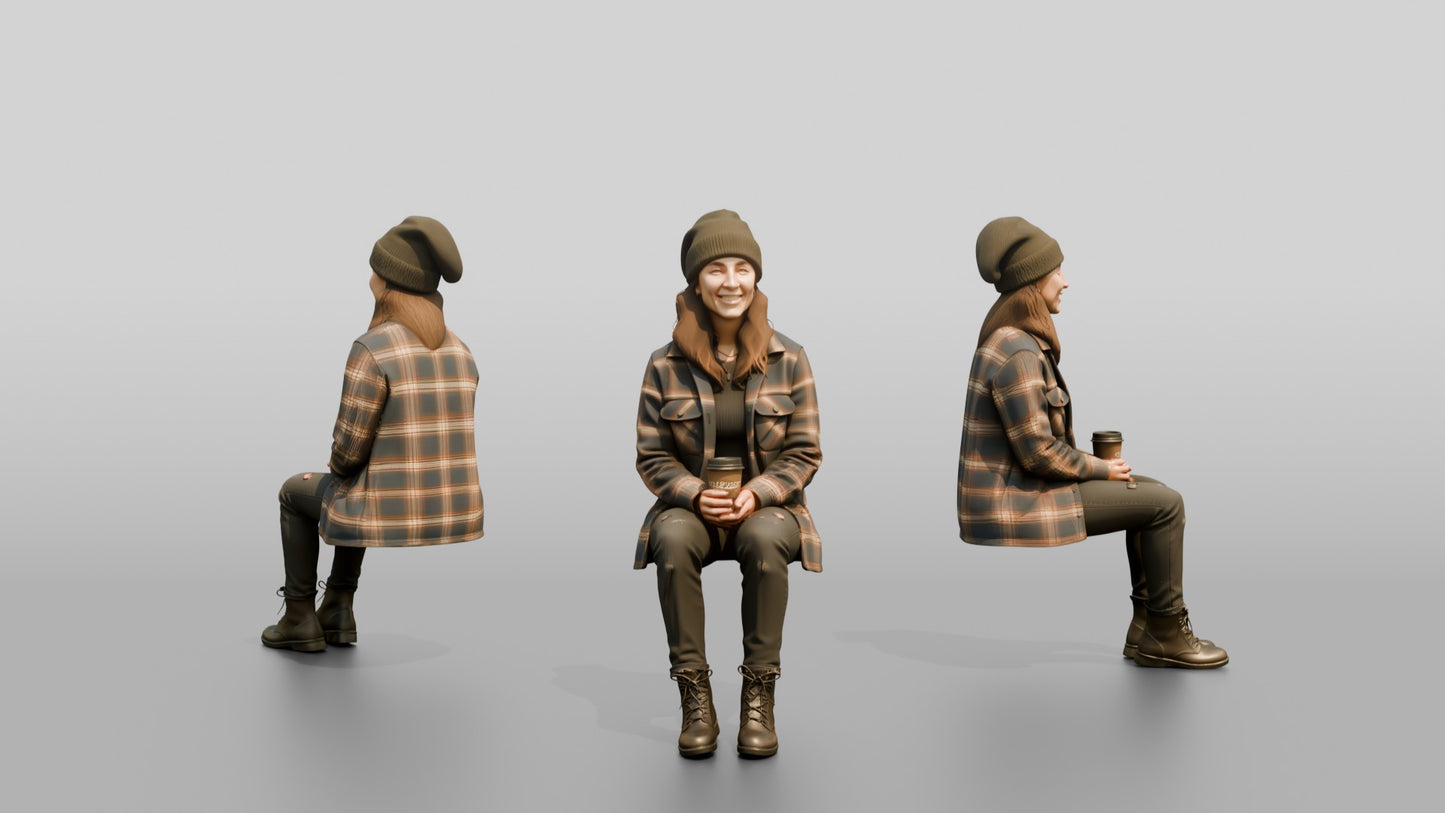 West Coast Woman in Flannel Shacket
