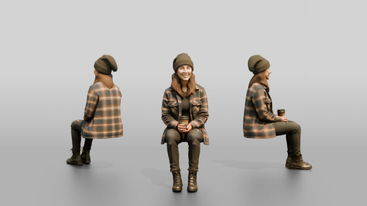 West Coast Woman in Flannel Shacket