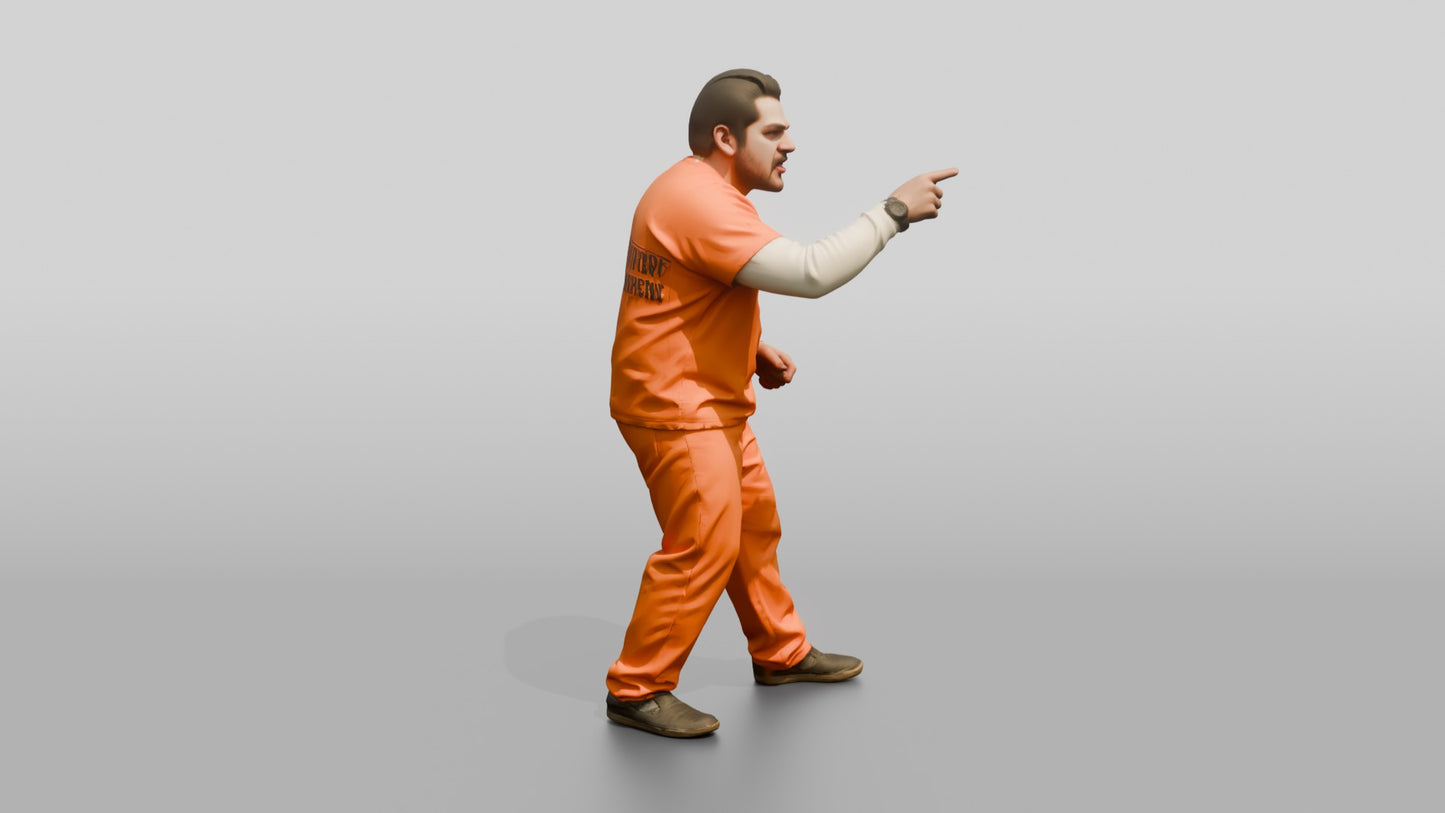 Normal Posture Latino Male Prisoner