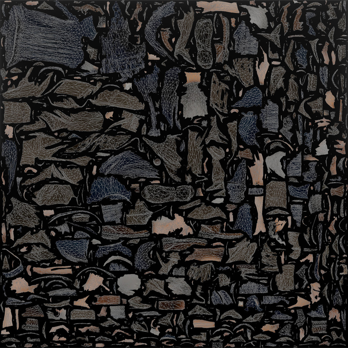 Grandfather Holding A Pipe, Examining It Thoughtfully - UV layout, base color map