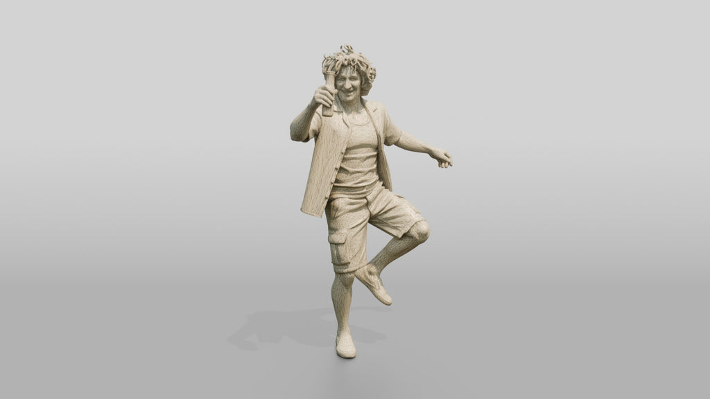 Man Dancing with a Beer