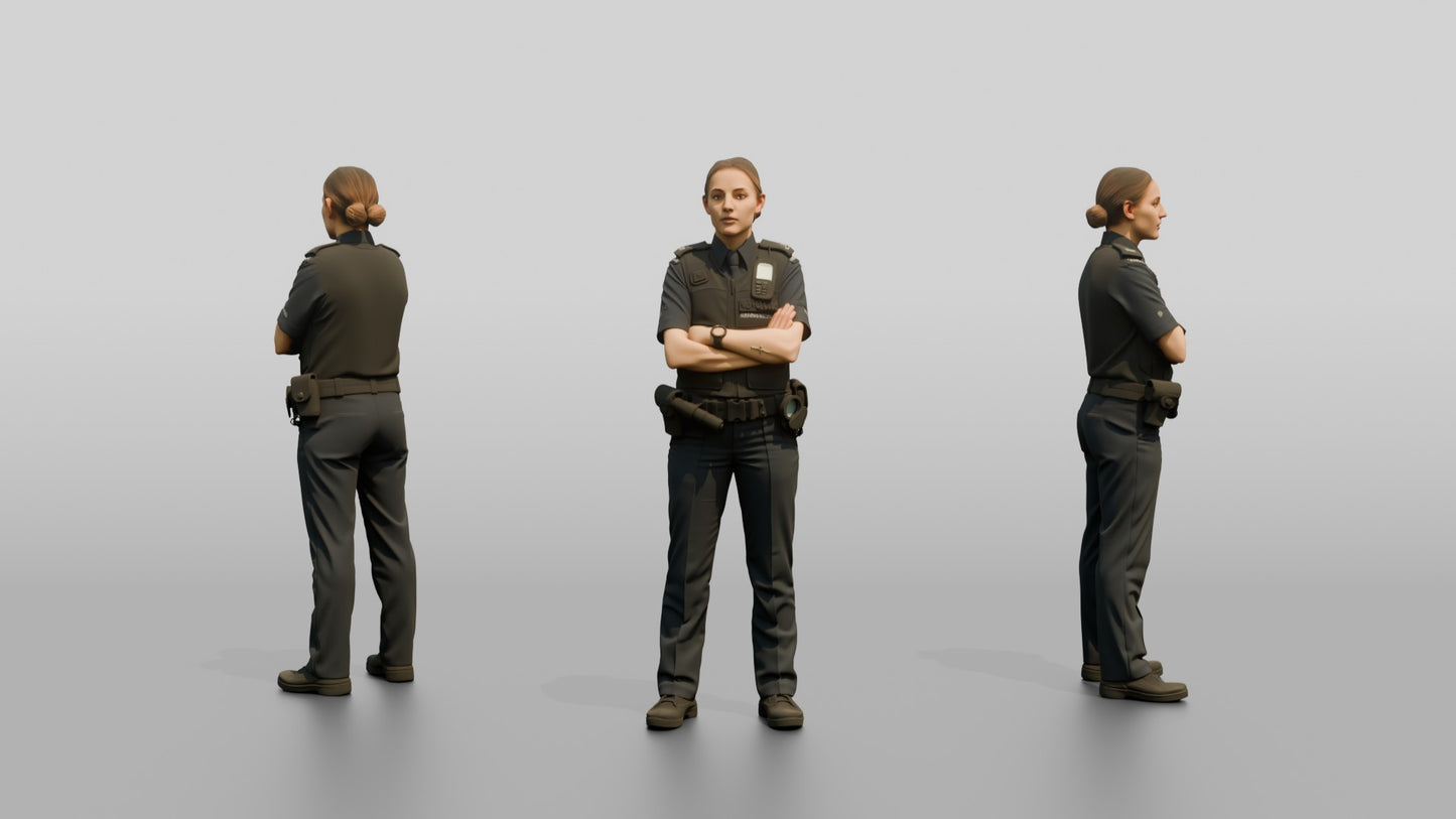 Female Police Officer Listening Attentively