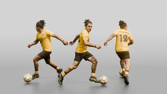 Soccer Player Side-Step Dribble