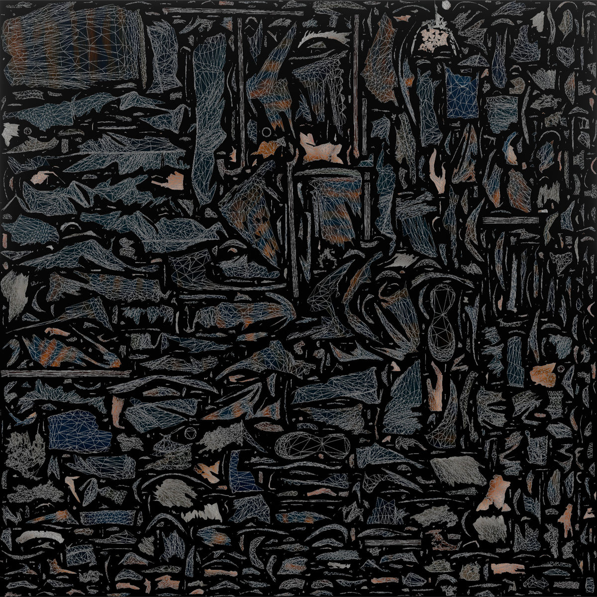 Grandmother Holding A Walking Cane, Standing Upright - UV layout, base color map
