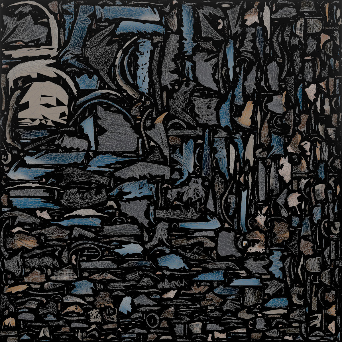 Farmer Operating Heavy Farm Machinery - UV layout, base color map