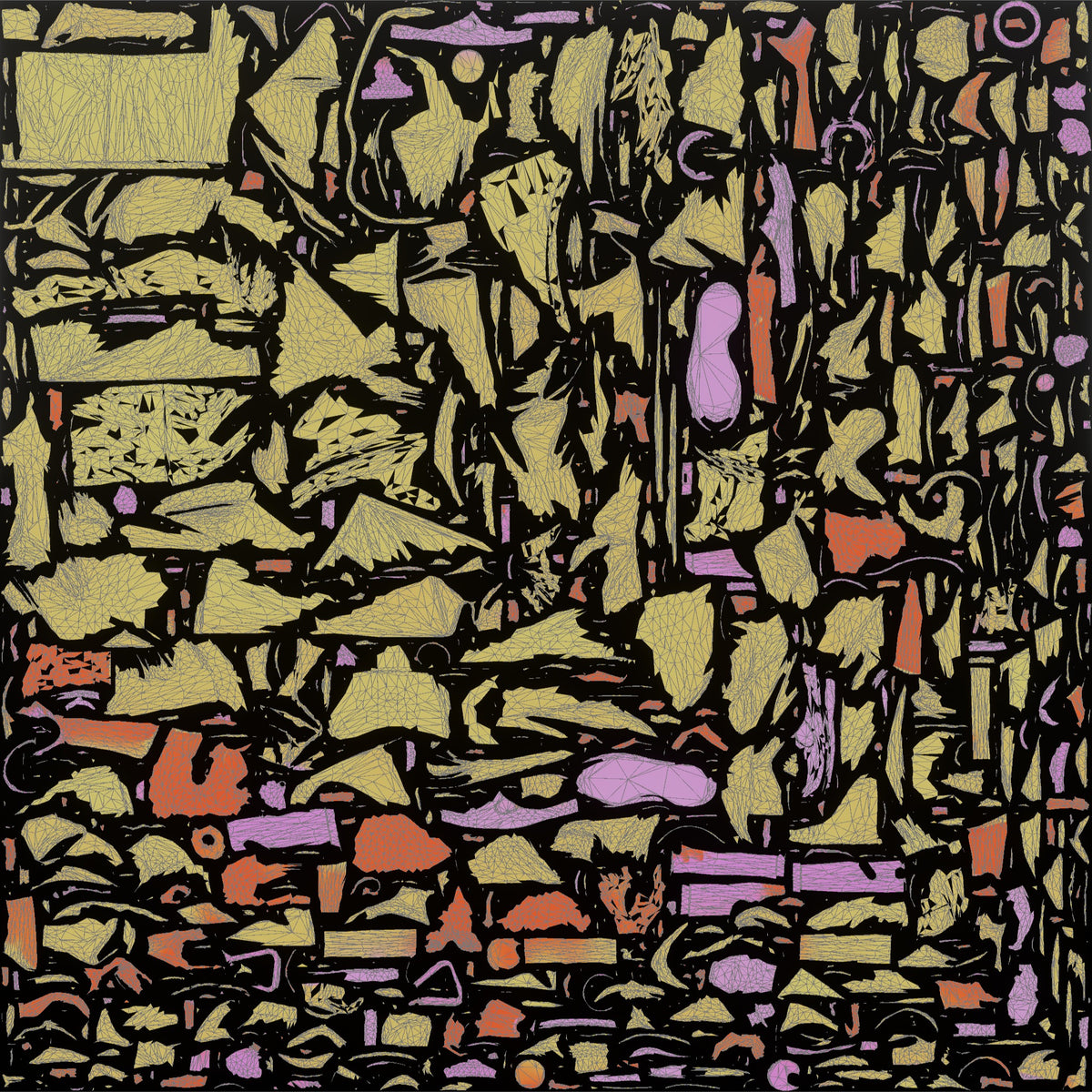 Bartender Man Straining A Cocktail Into A Glass - UV layout, metallic roughness map