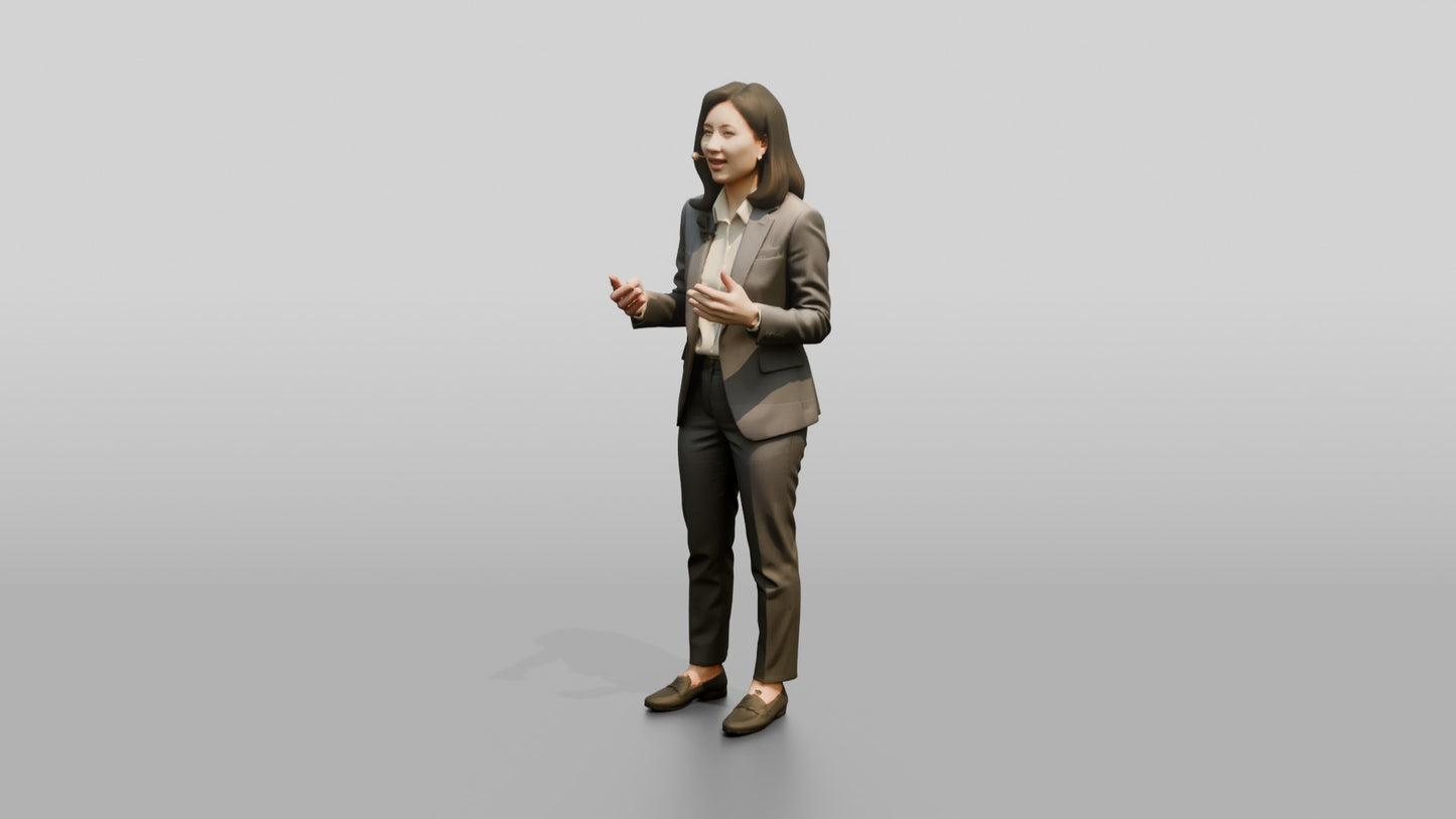 Woman Presenting at a Summit