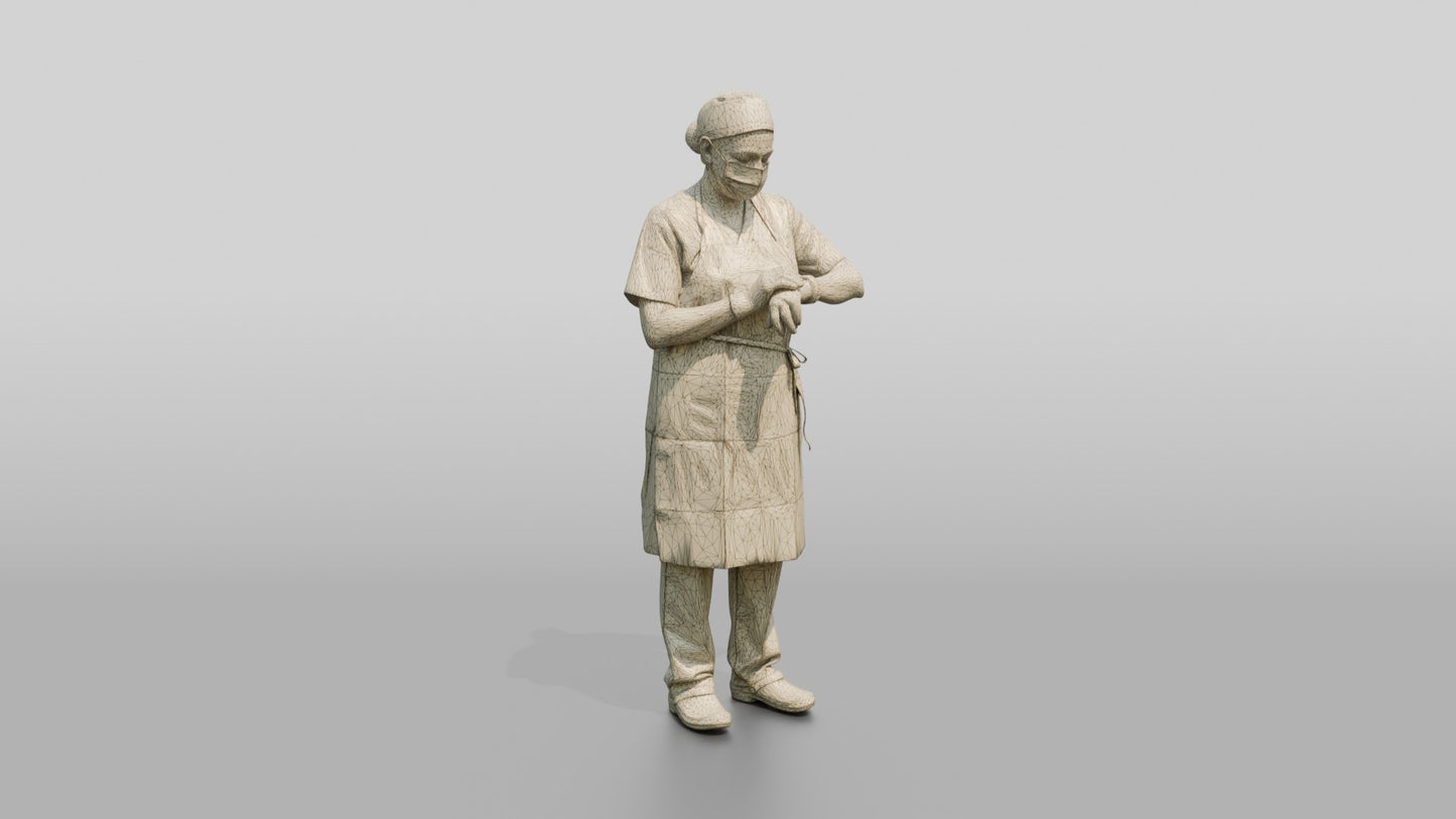Older South Asian Woman Doctor Checking Watch