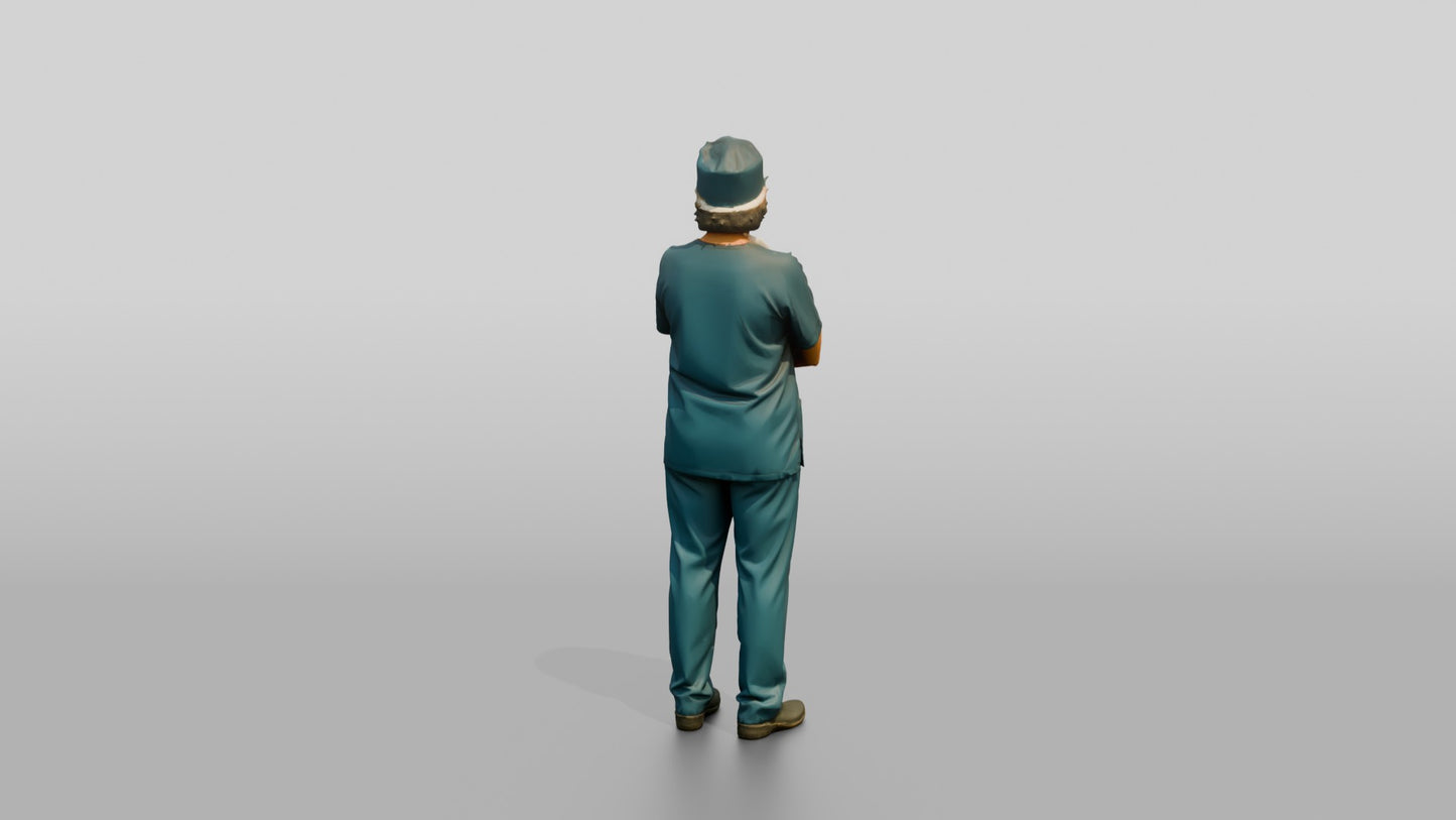 Older Hispanic Woman Doctor with Arms Crossed