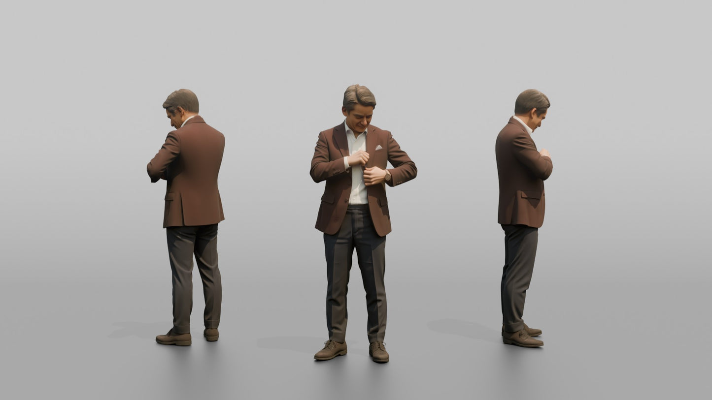 Wedding Guest Checking His Jacket Pocket