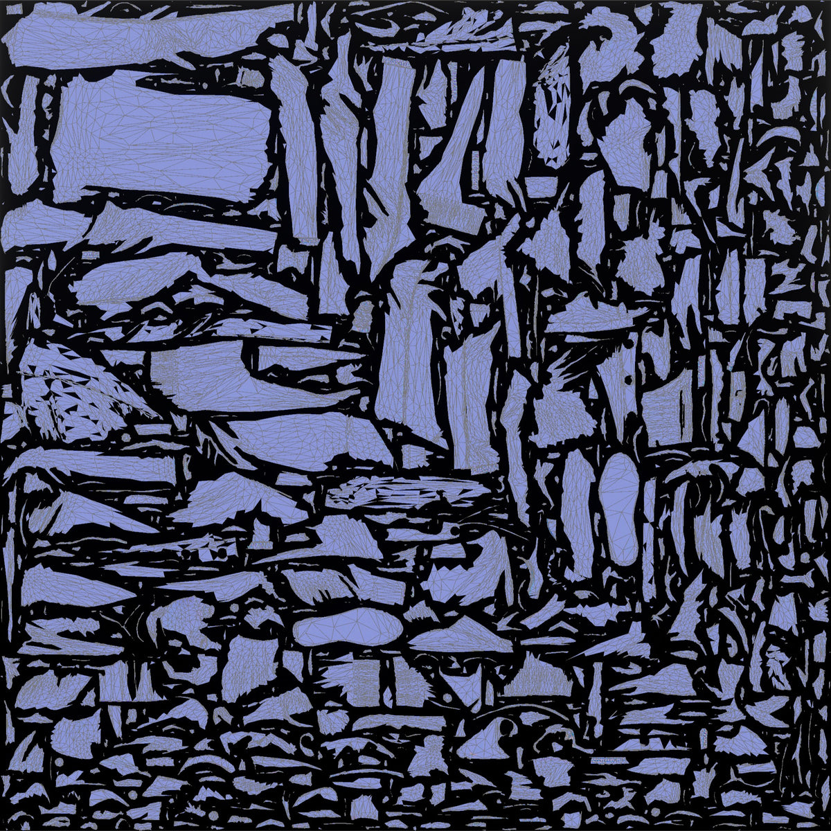 Homeless Woman Cleaning Her Glasses with a Cloth - UV layout, normal map