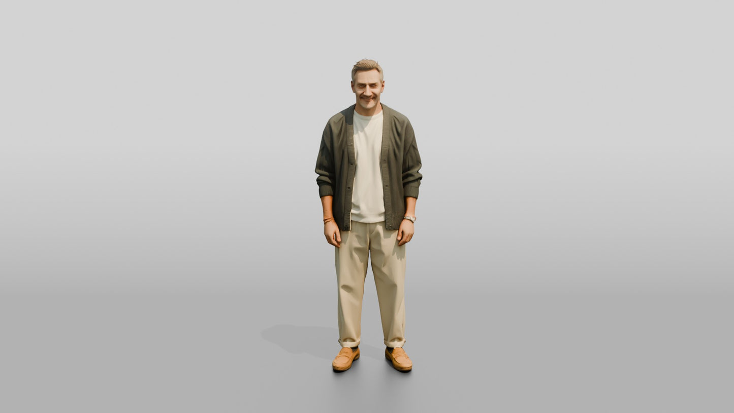 Cozy Oversized Casual Man 12