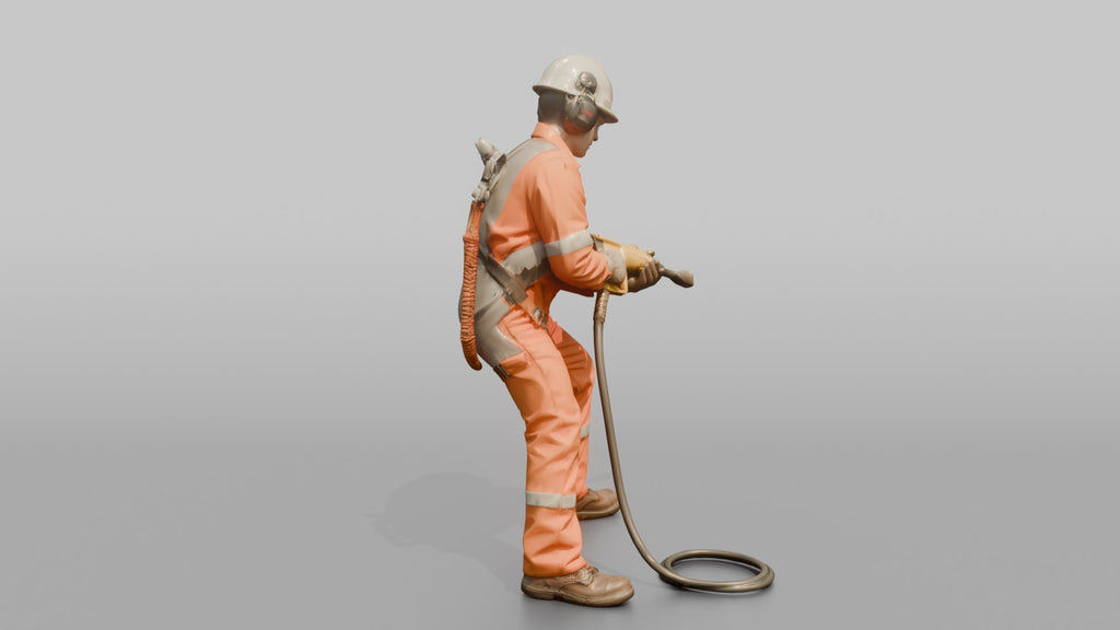 Ordinary Seaman Scraping Rust Off a Hull Plate