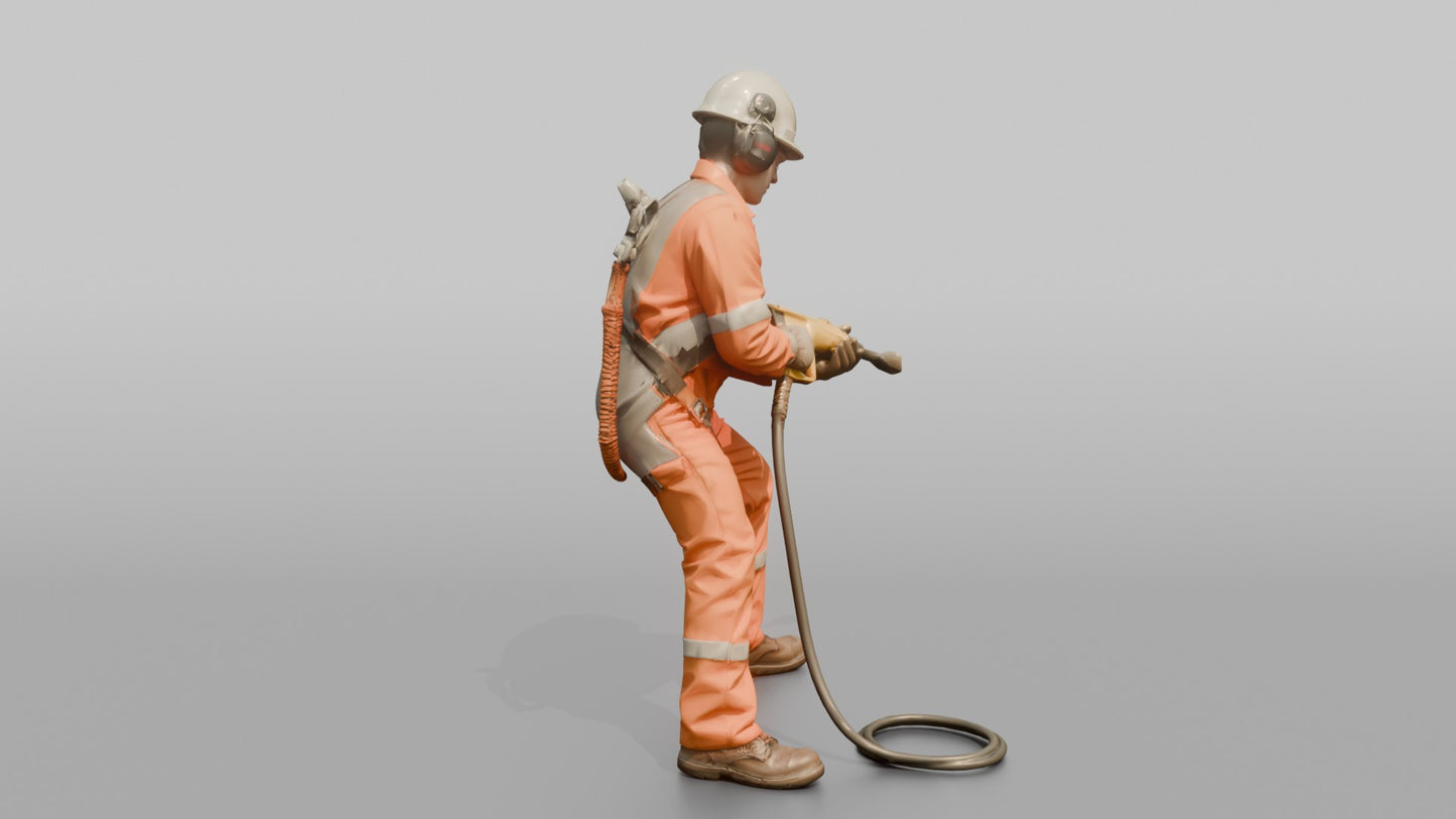 Ordinary Seaman Scraping Rust Off a Hull Plate