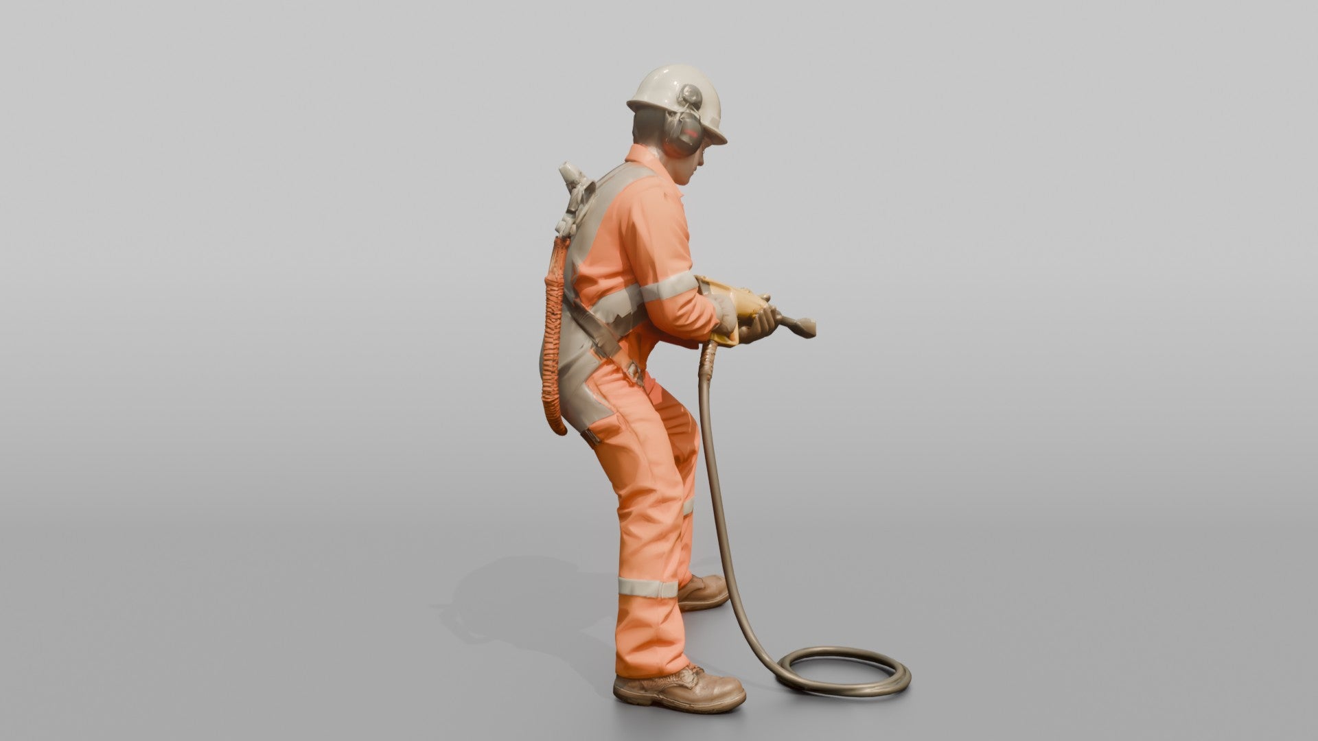 Ordinary Seaman Scraping Rust Off a Hull Plate