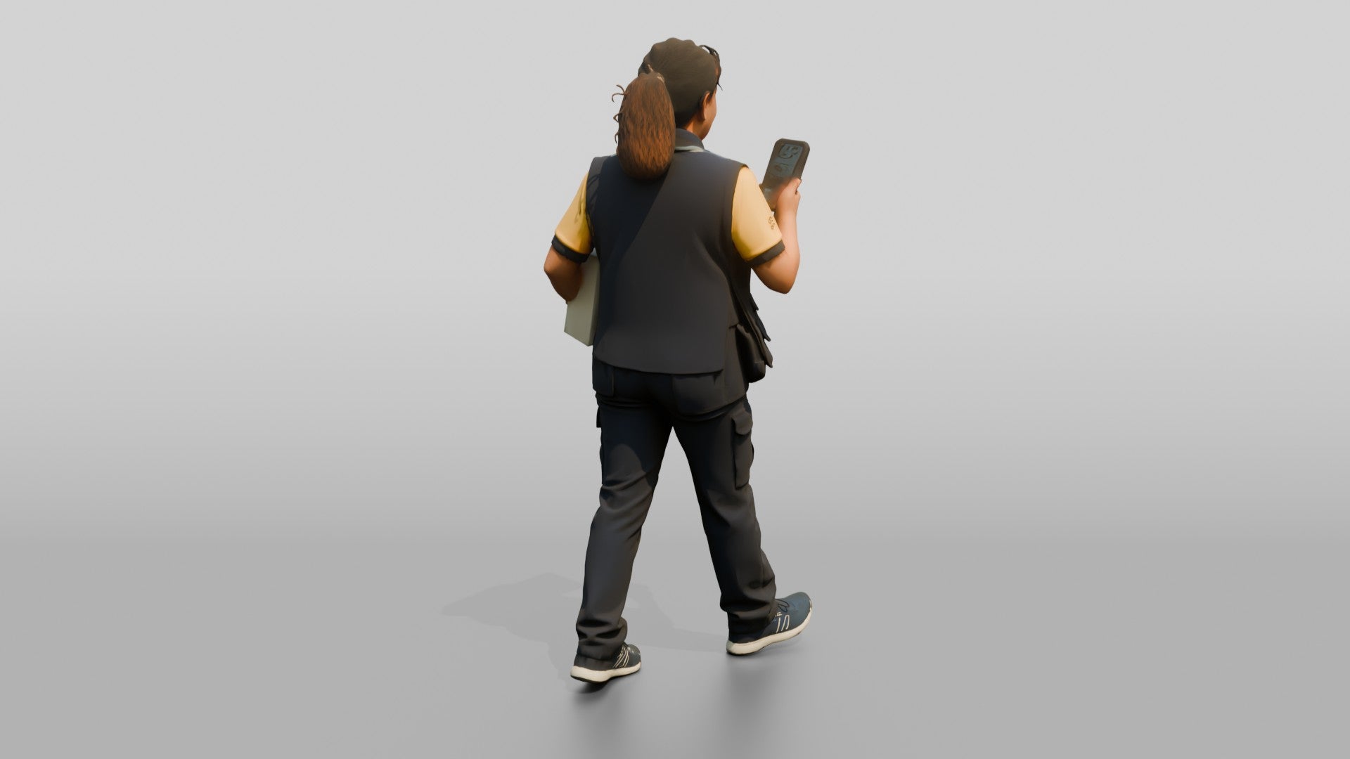Postal Worker with Package