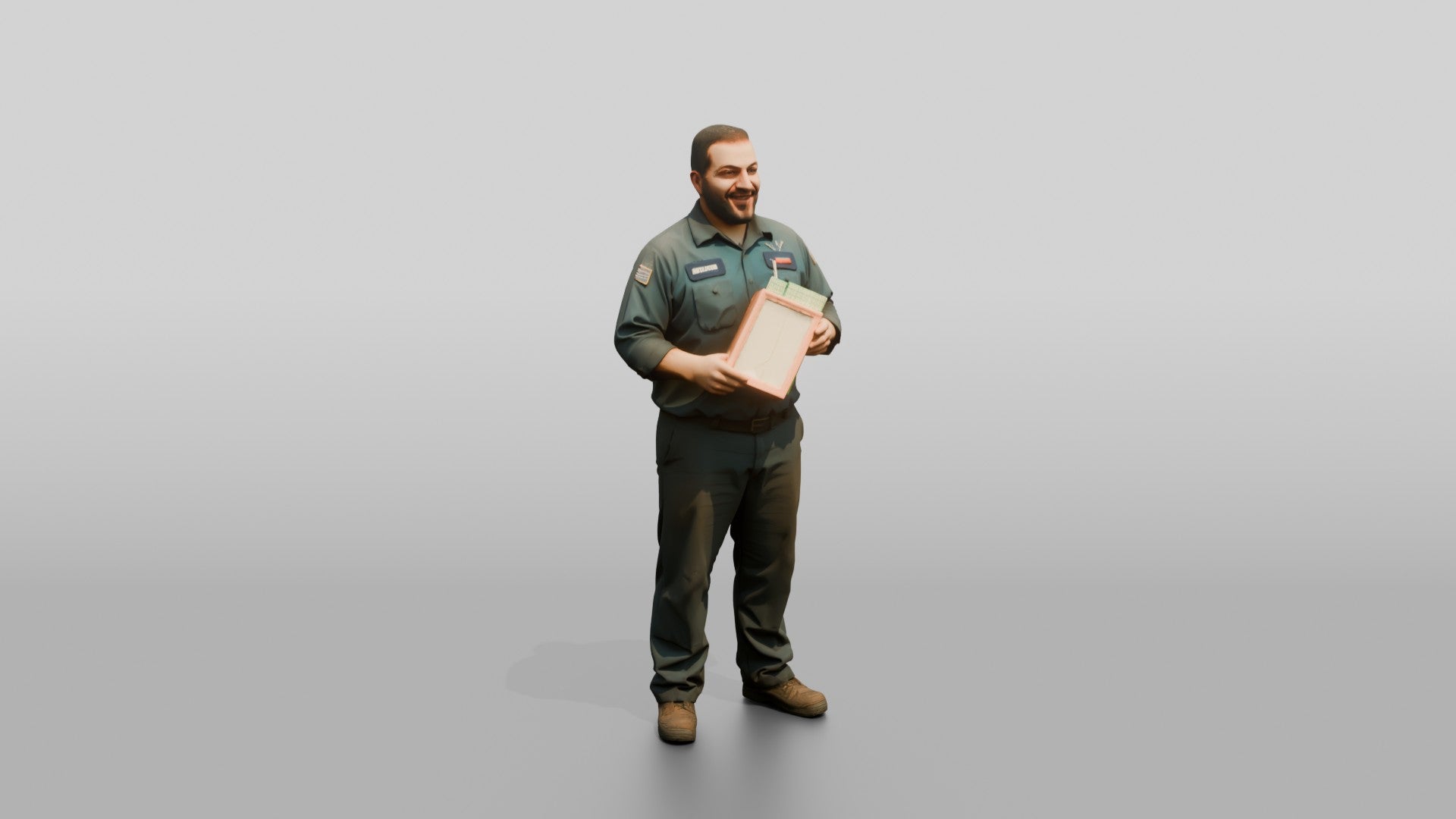 Mechanic Holding a New Air Filter