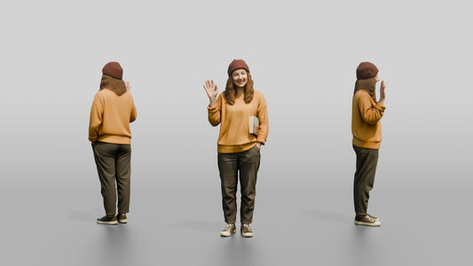 Casual Student Urban Creative Woman 06
