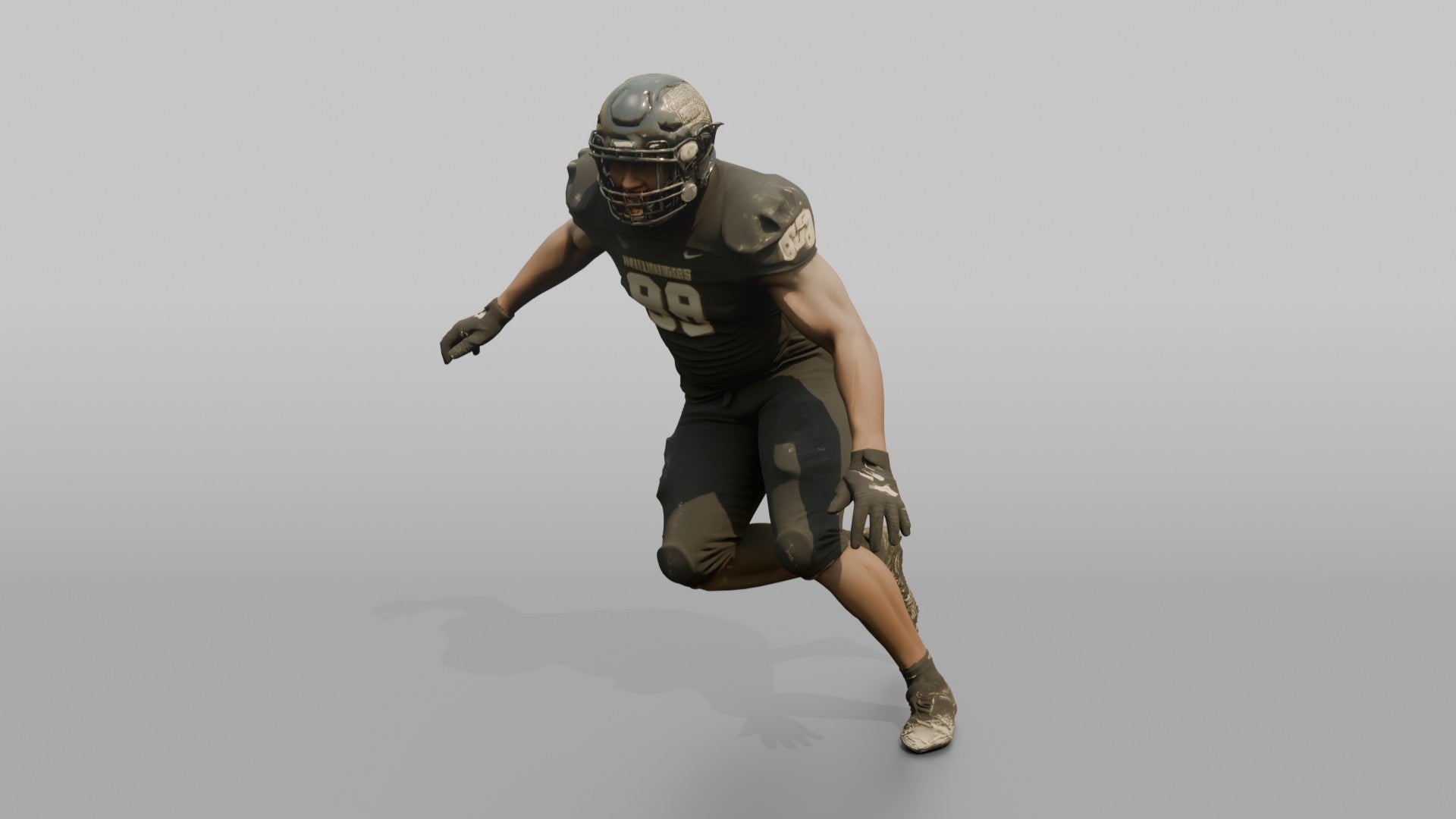 Defensive Tackle Bull-Rushing Forward