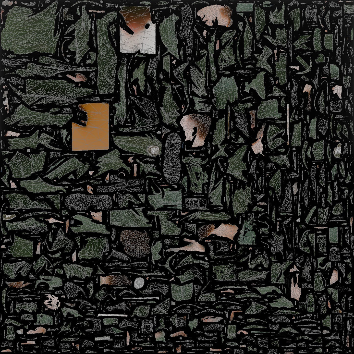 Caucasian Male Guard in a Dark Green Tactical Uniform