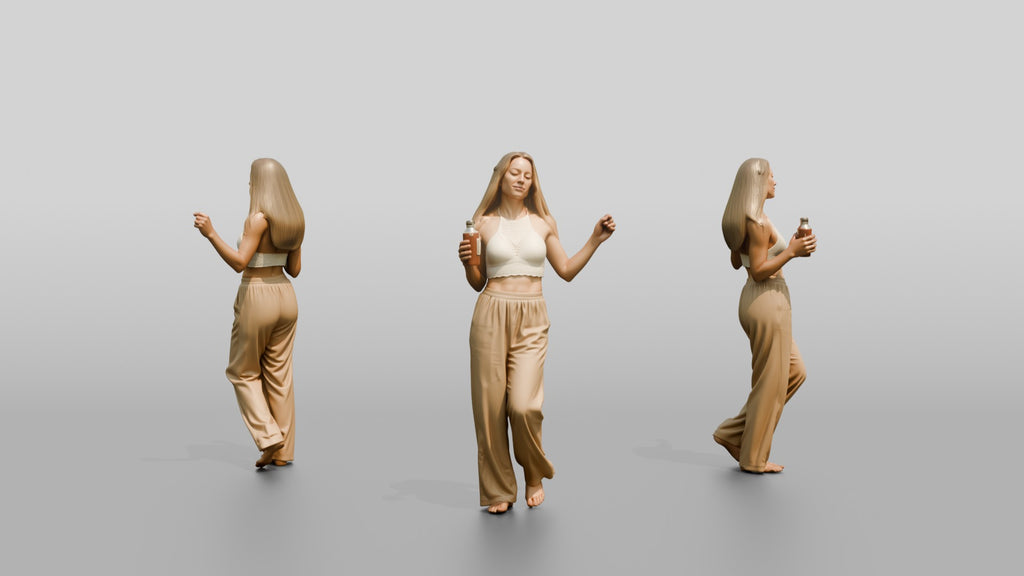 Woman Dancing with a Cocktail