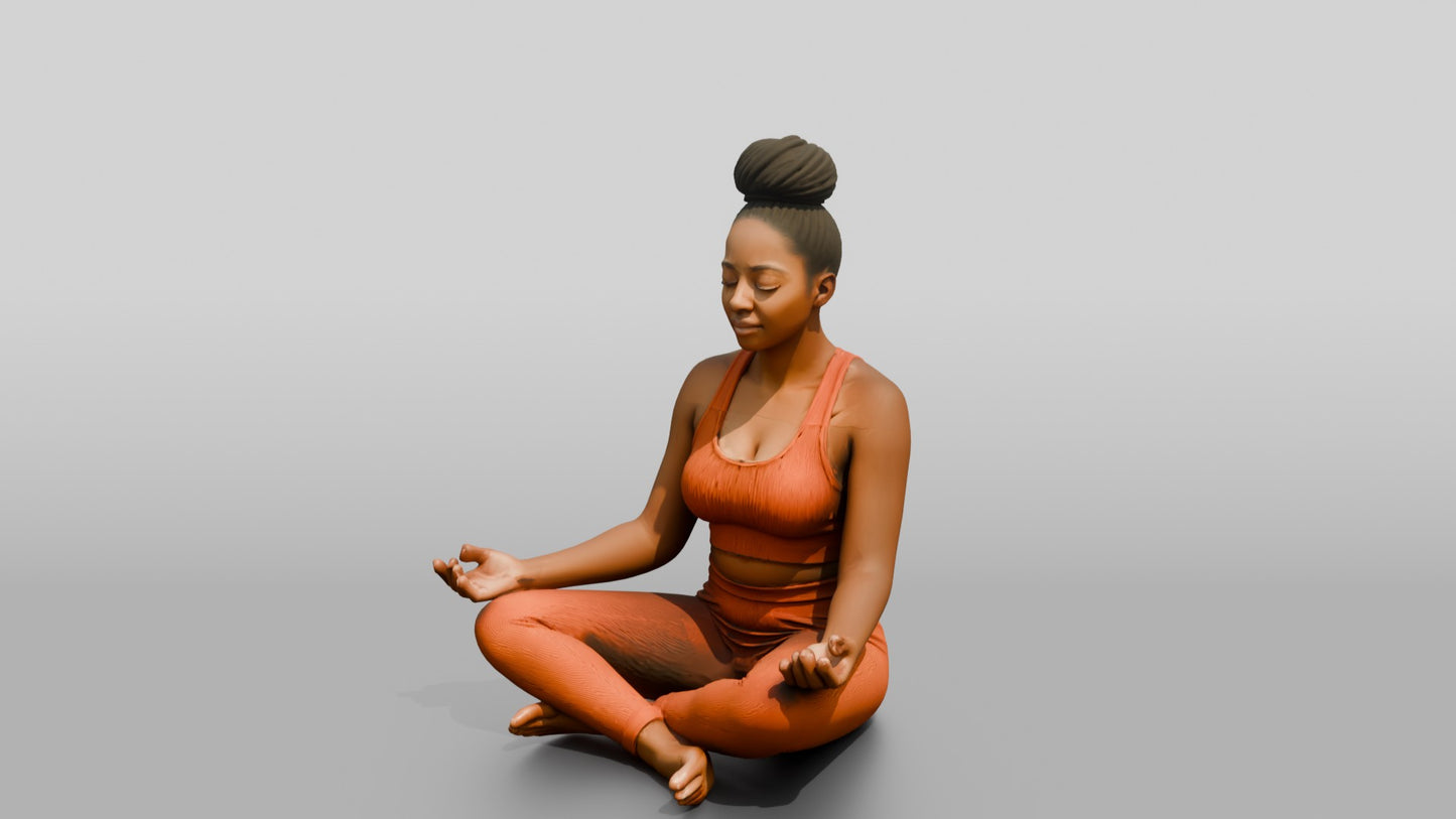 Cross-Legged Meditation Woman