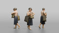 Traveler Hugging Her Carry-On Bag