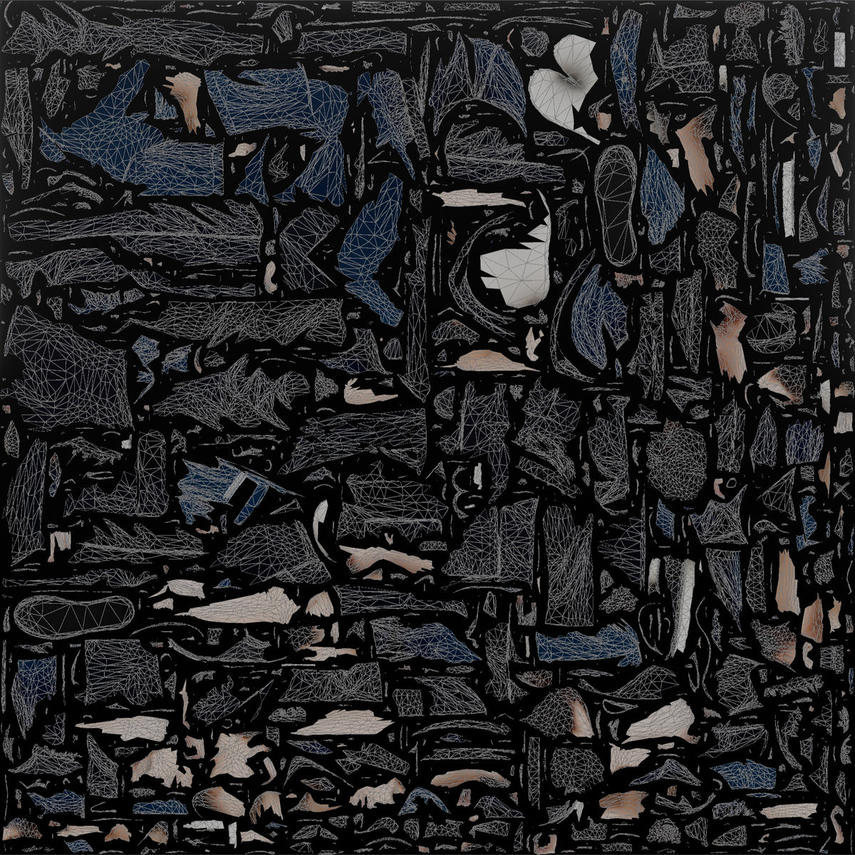 Woman Shop Assistant Arranging A Pair Of Shoes In Her Hands - UV layout, base color map