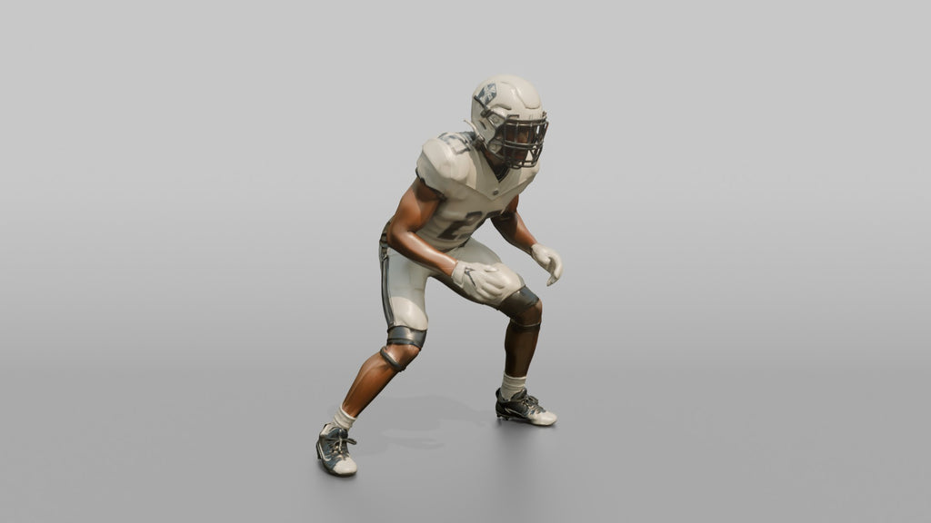 Cornerback in Press Coverage Stance