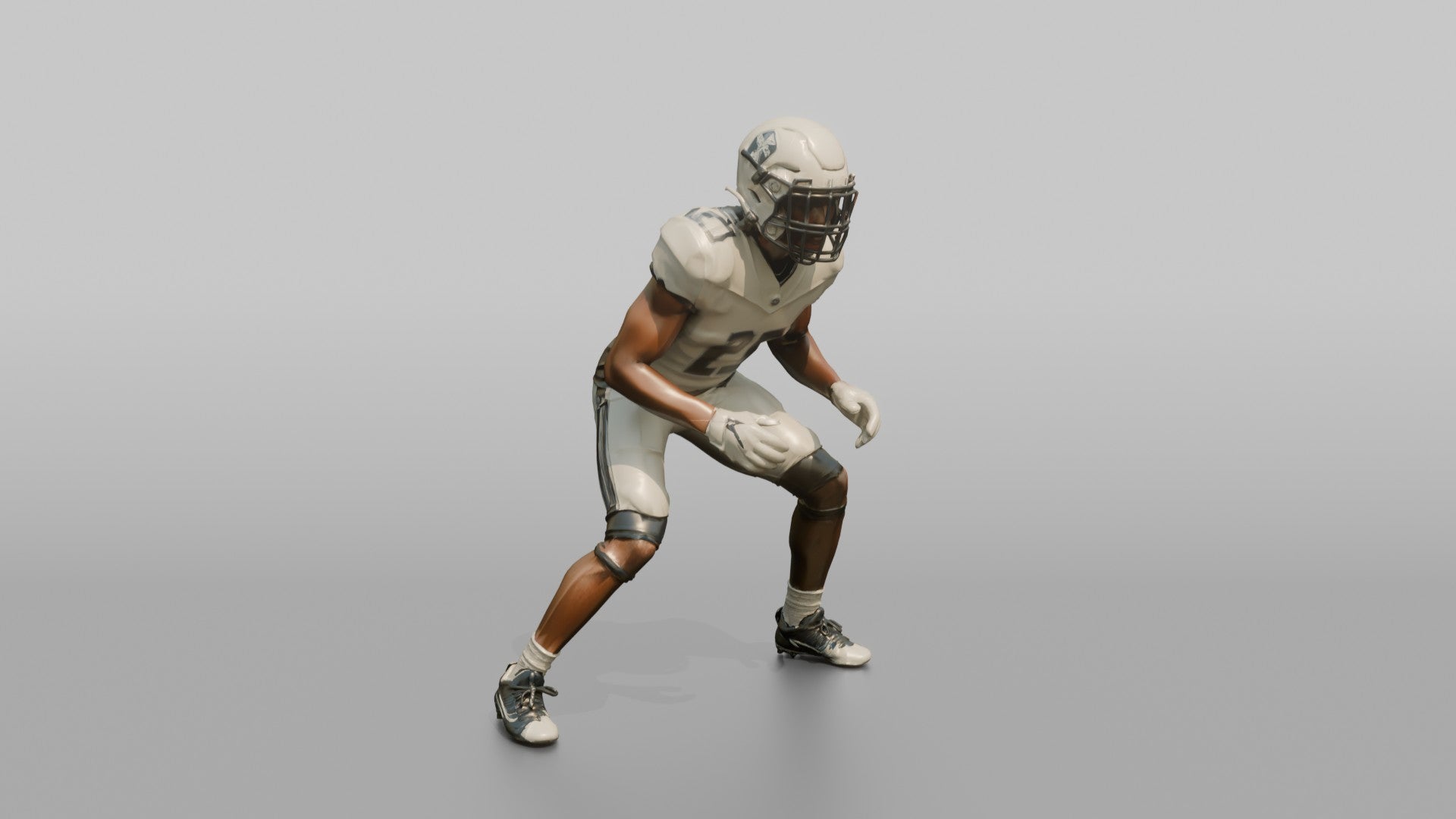 Cornerback in Press Coverage Stance