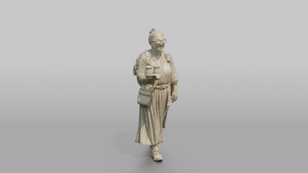 Traveler Carrying Coffee To The Gate