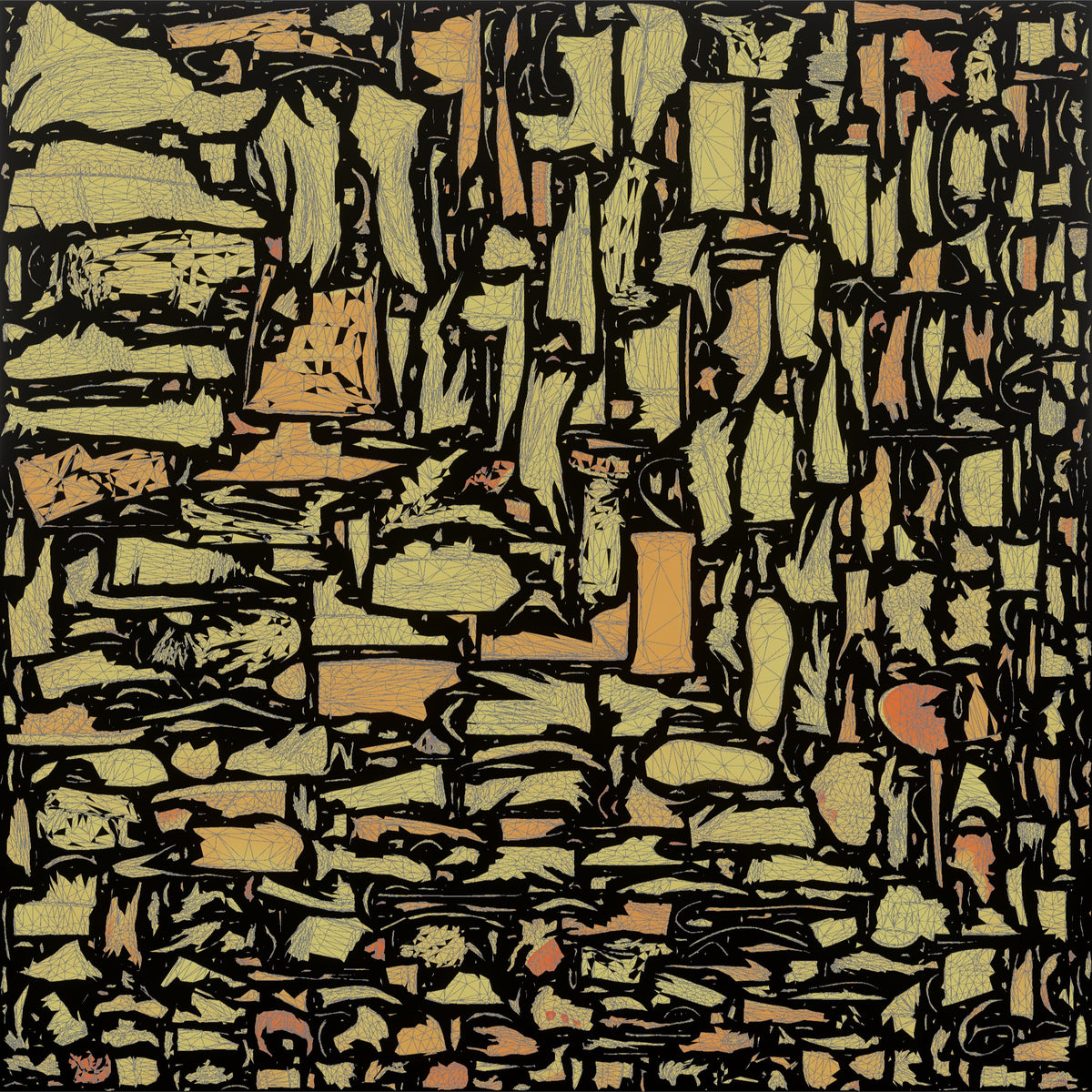Mother Carrying Two Reusable Grocery Bags - UV layout, metallic roughness map