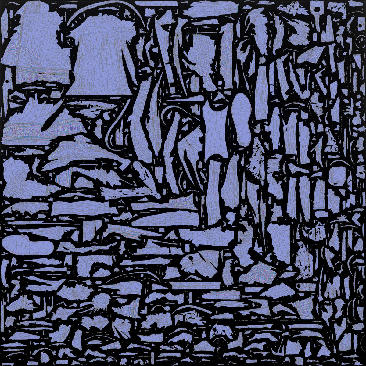 African Girl Eating an Ice Cream Bar - UV layout, normal map