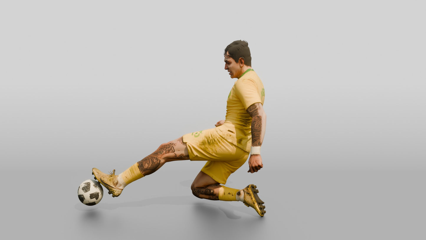 Soccer Player Hook-Tackle