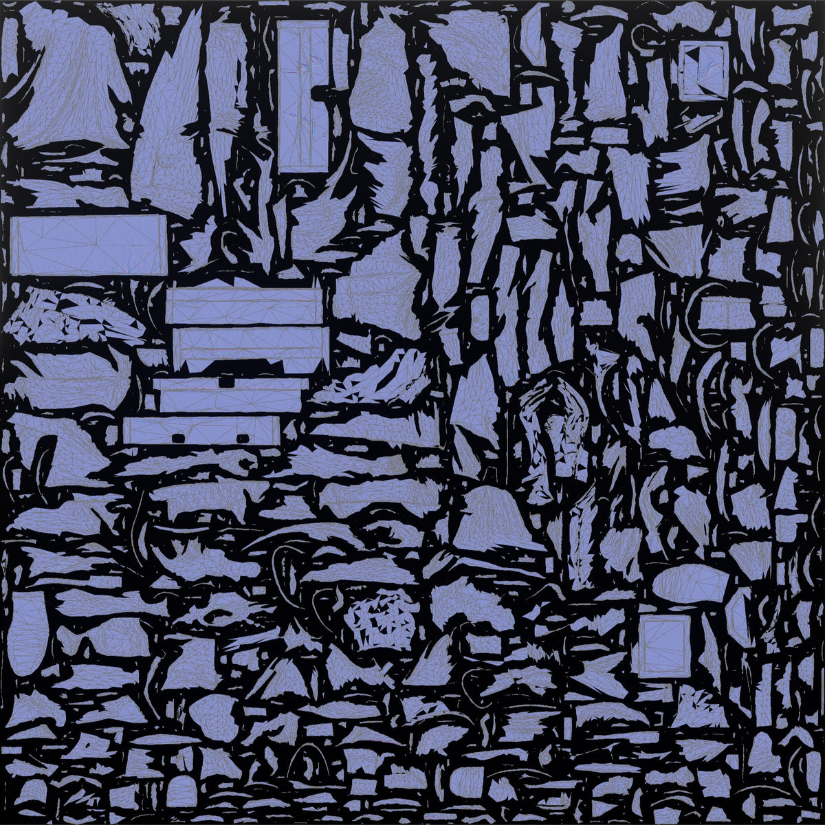 Grandfather Carrying A Toolbox By Its Handle - UV layout, normal map