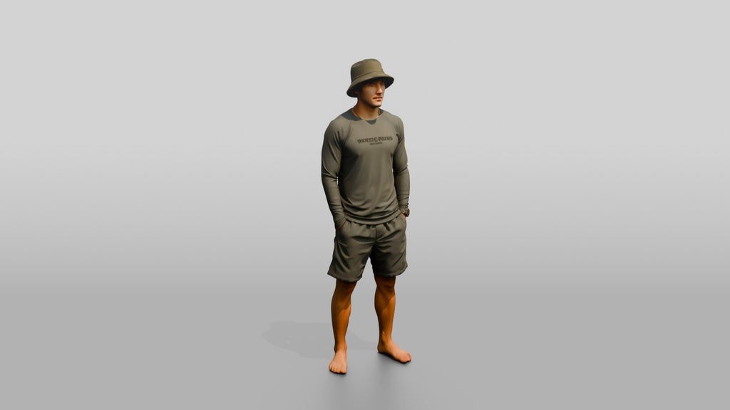 Man Standing With Hands in Pockets