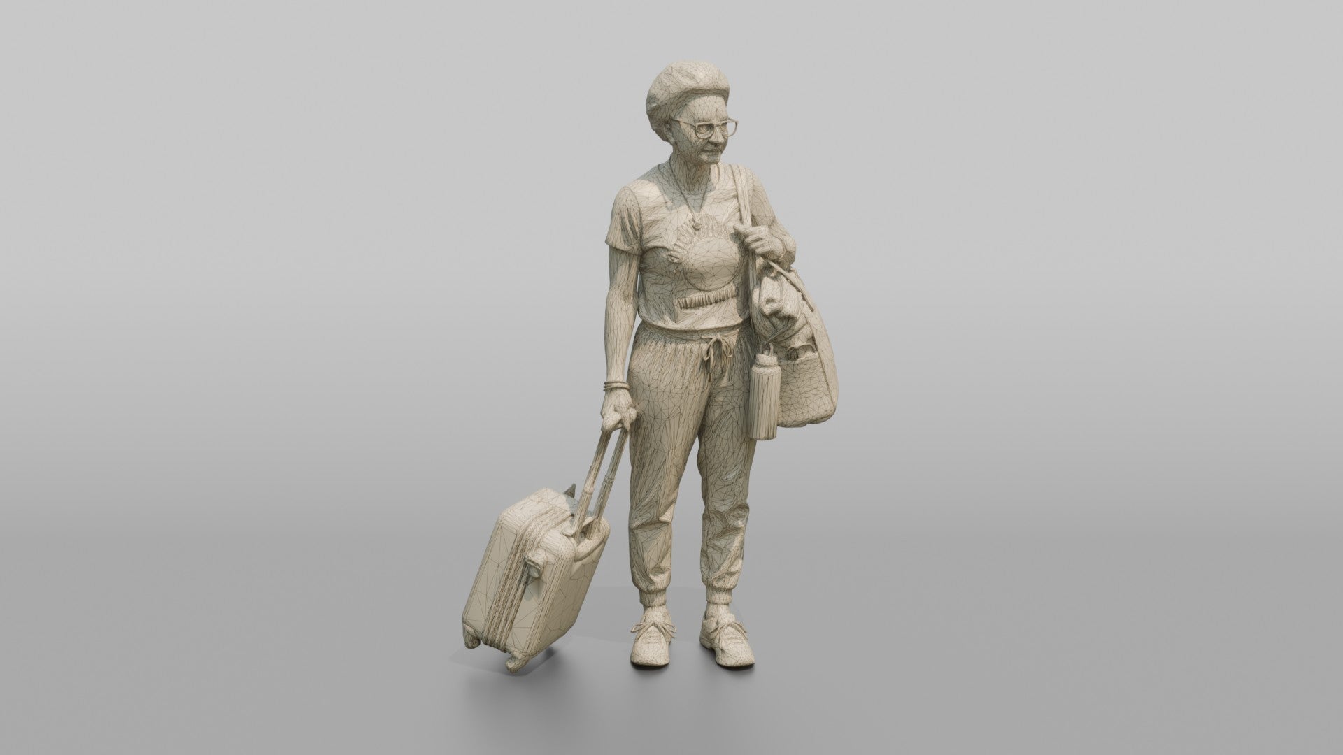 Traveler Holding A Boarding Pass