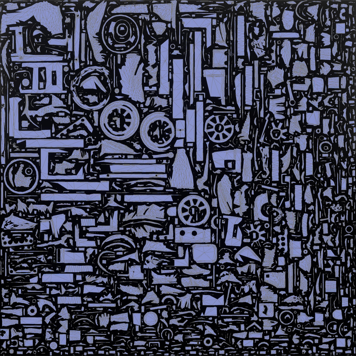 Farmer Starting Older Utility Engine - UV layout, normal map