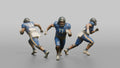 Offensive Lineman Pulling on a Sweep Play