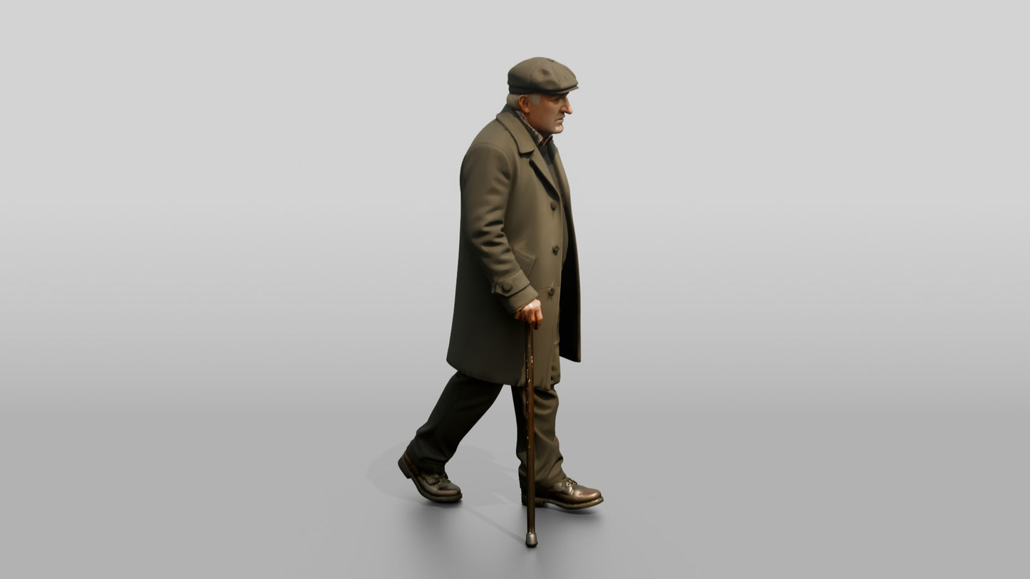 Eastern European Male Walking