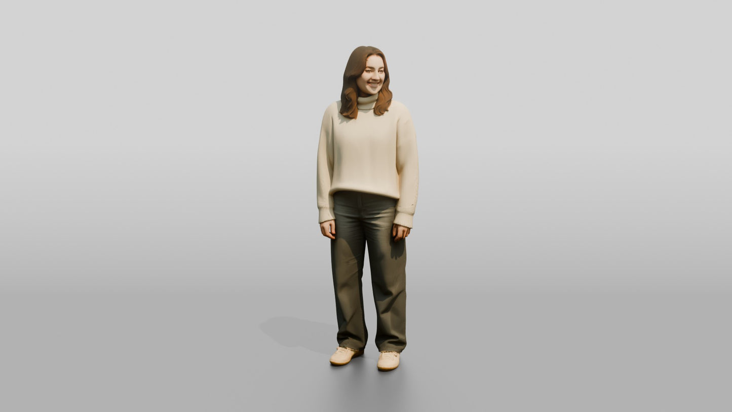 Cozy Oversized Casual Woman 04