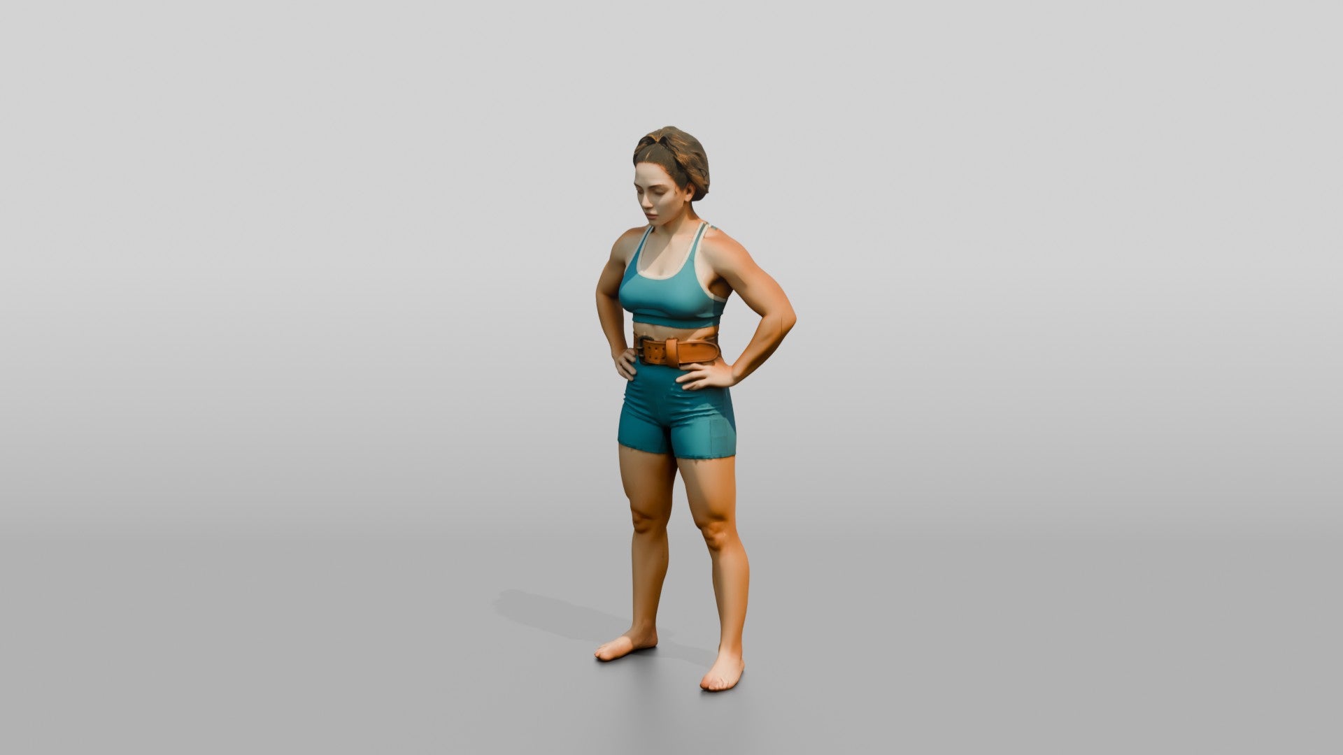 Woman Resting Hands on Hips