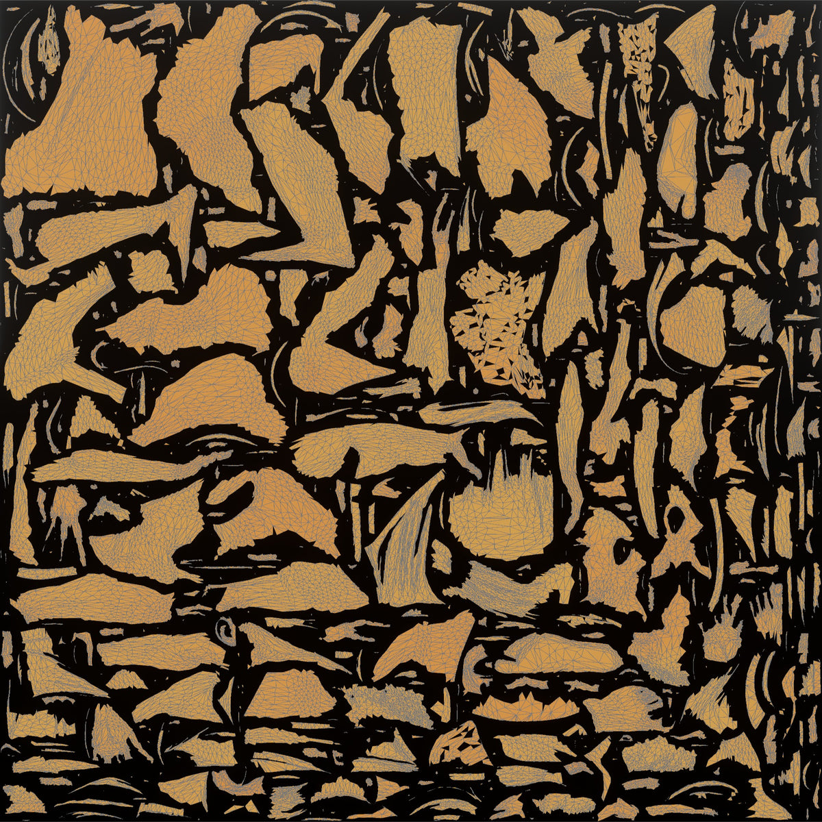 Wrestler Low Sprawling Defensive Posture to Counter a Takedown - UV layout, metallic roughness map