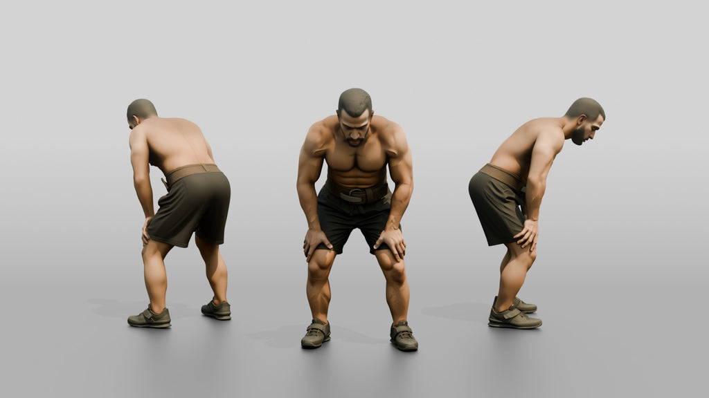 Man Resting After Heavy Lift