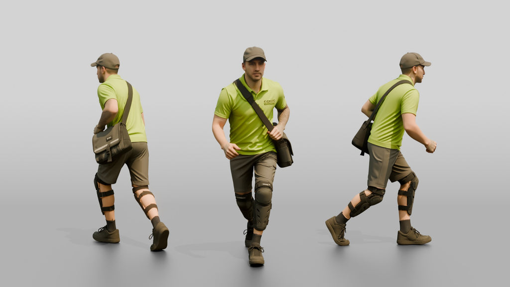 Bike Courier with Messenger Bag