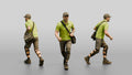 Bike Courier with Messenger Bag