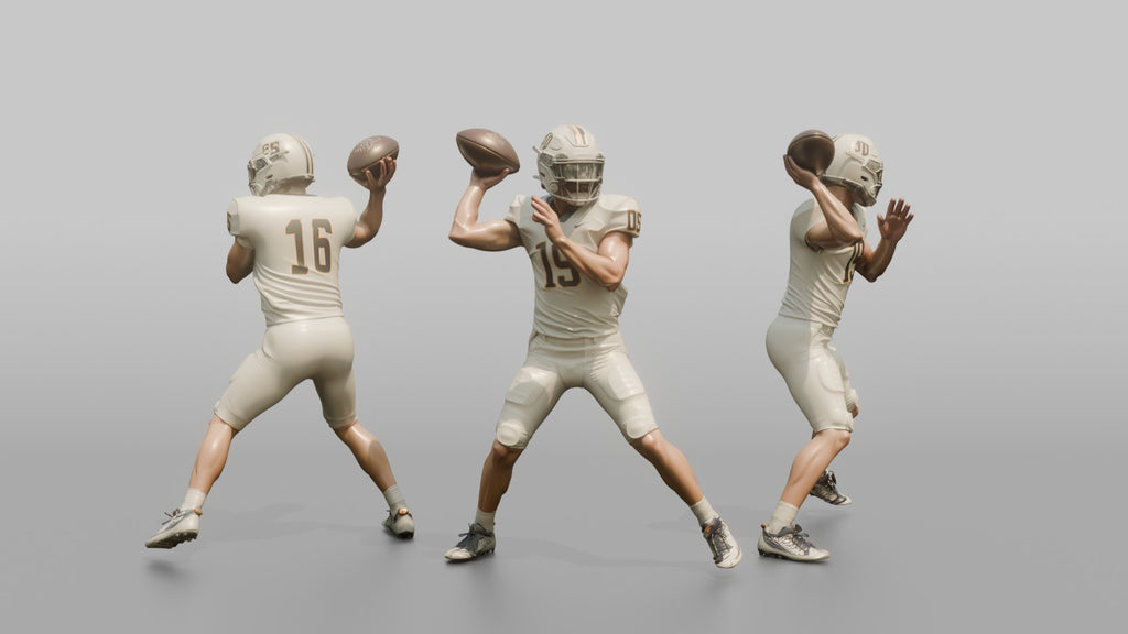Quarterback Winding Up for a Deep Throw