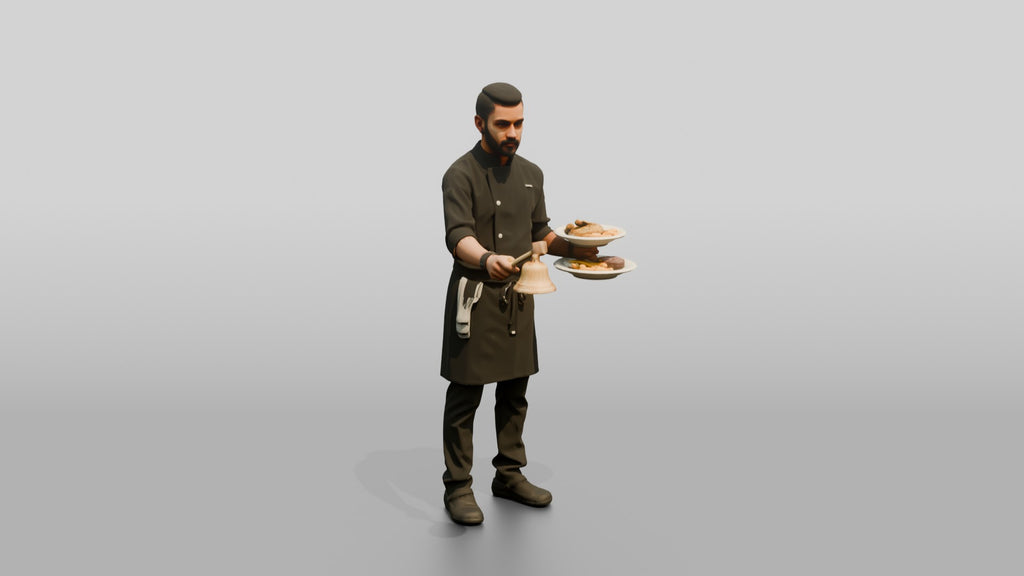 Expeditor Chef Ringing Service Bell