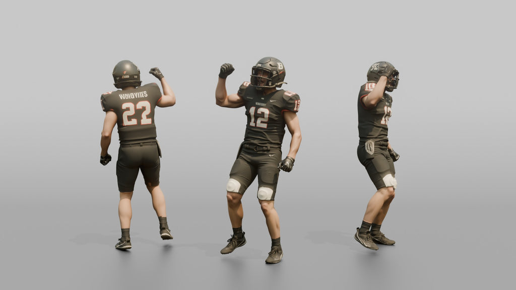 Player Pumping His Fist in Celebration